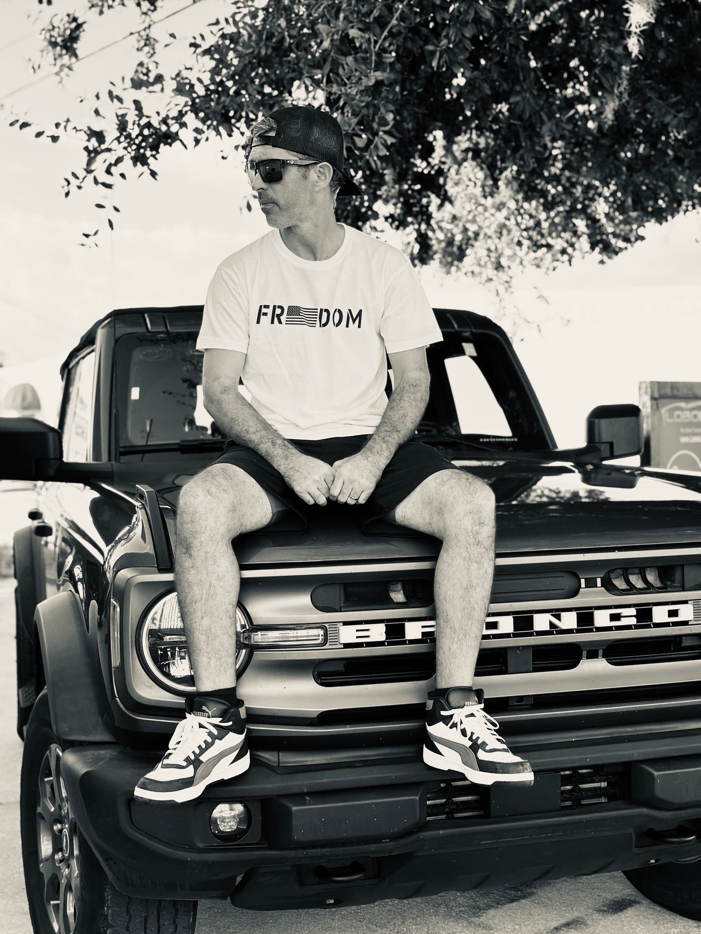 Freedom Patriotic Monotone Flag Edition T-Shirt