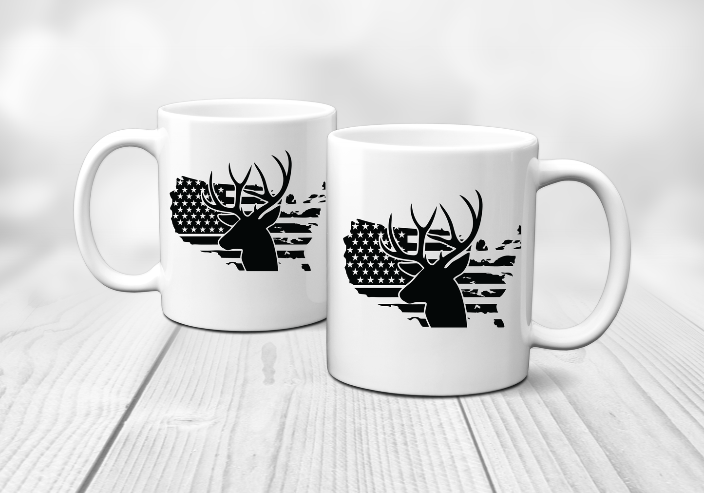 Patriotic Big Buck SVG, Whitetail Deer SVG, Deer Hunting, Hunting SVG, Whitetail Buck, Deer Season, Hunting Design (Copy)