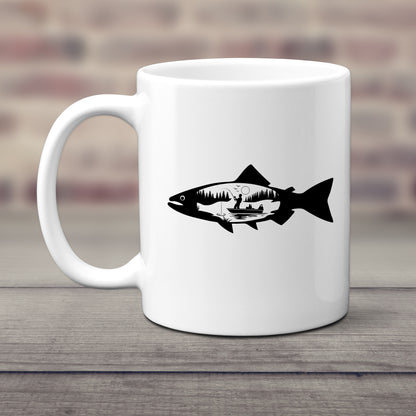 Trout fish svg, river fishing clipart, fresh water catch stencil, angler gift idea, fishing day t-shirt design png, lake fish cut file O-2