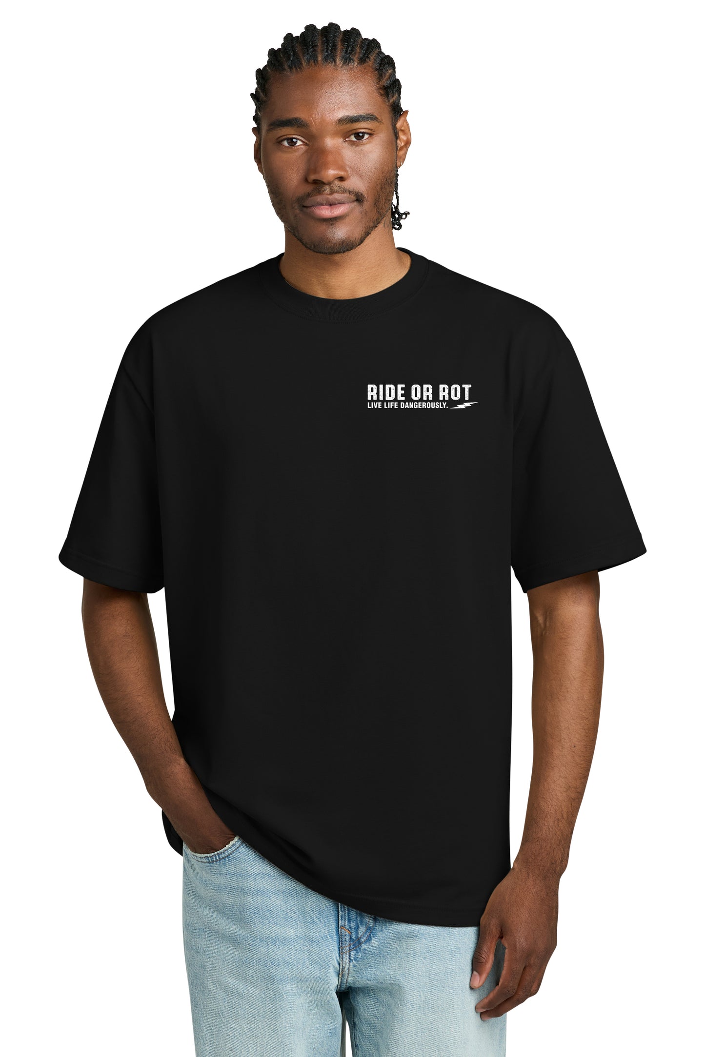 Ride or Rot Sick Bagger Bro Heavy Weight T-shirt