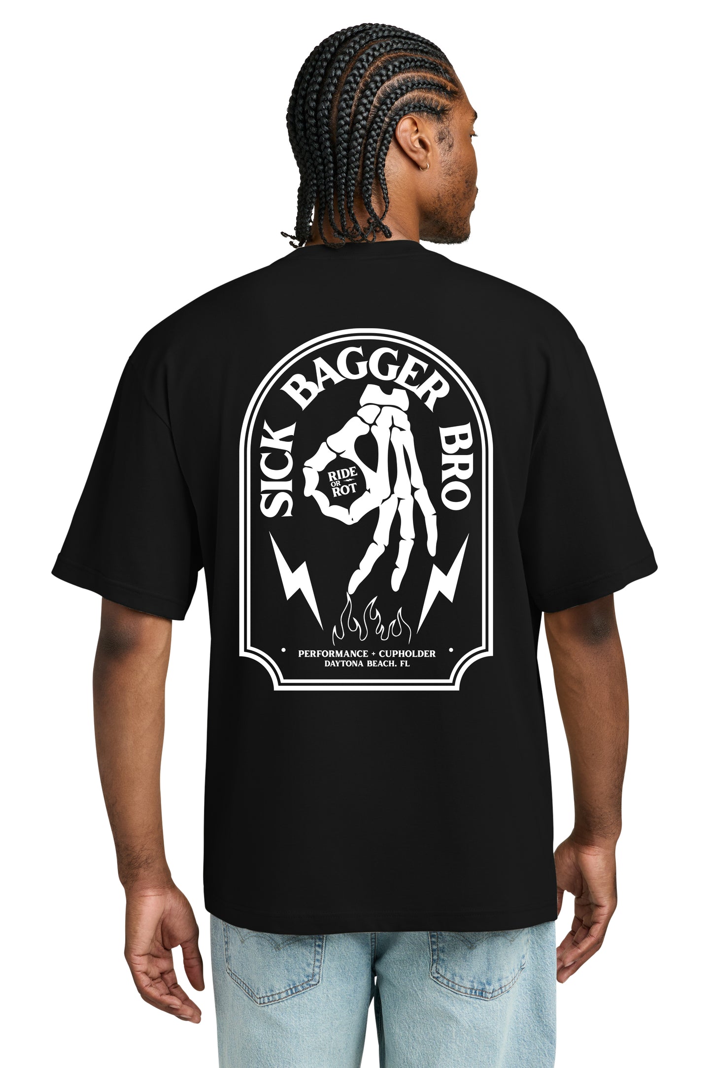 Ride or Rot Sick Bagger Bro Heavy Weight T-shirt