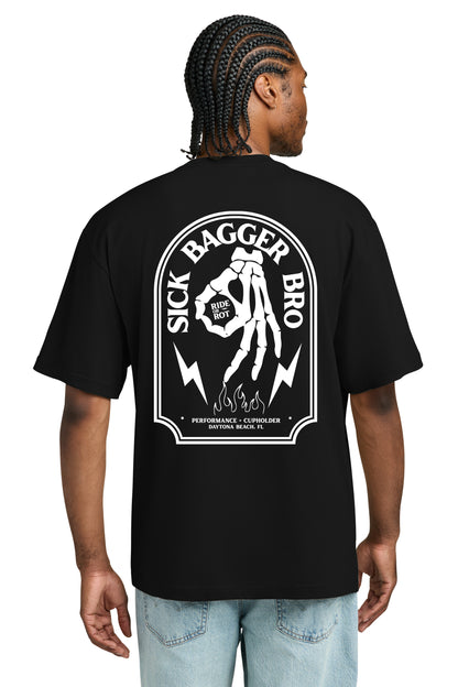 Ride or Rot Sick Bagger Bro Heavy Weight T-shirt