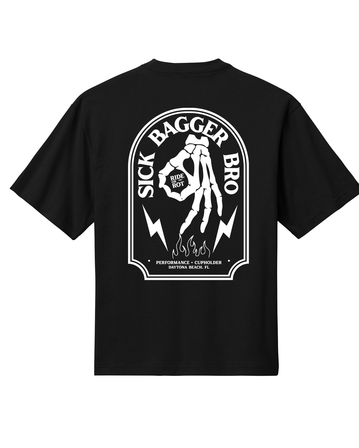 Ride or Rot Sick Bagger Bro Heavy Weight T-shirt